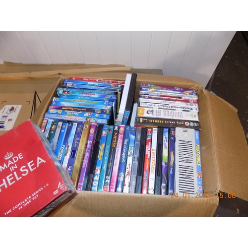 184 - Box of DVD's. Inc Box Sets