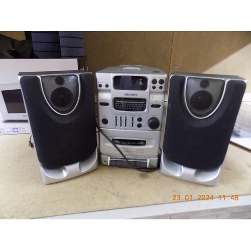 33 - Bush CD/Radio/Cassette Player with Speakers