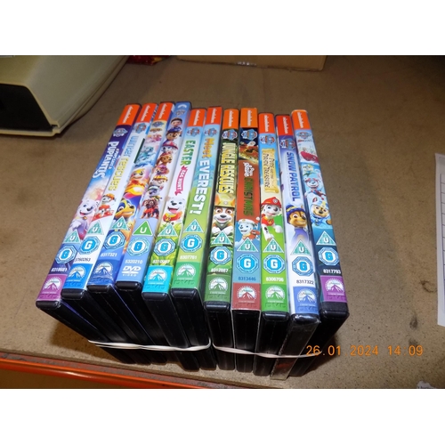 336 - 11 Paw Patrol DVD's