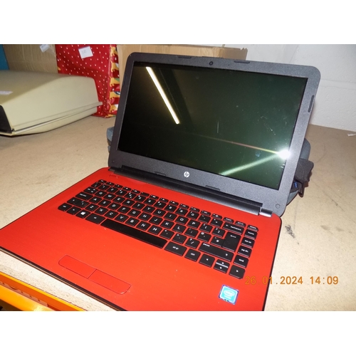 337 - HP Laptop with Laptop Bag and Charger