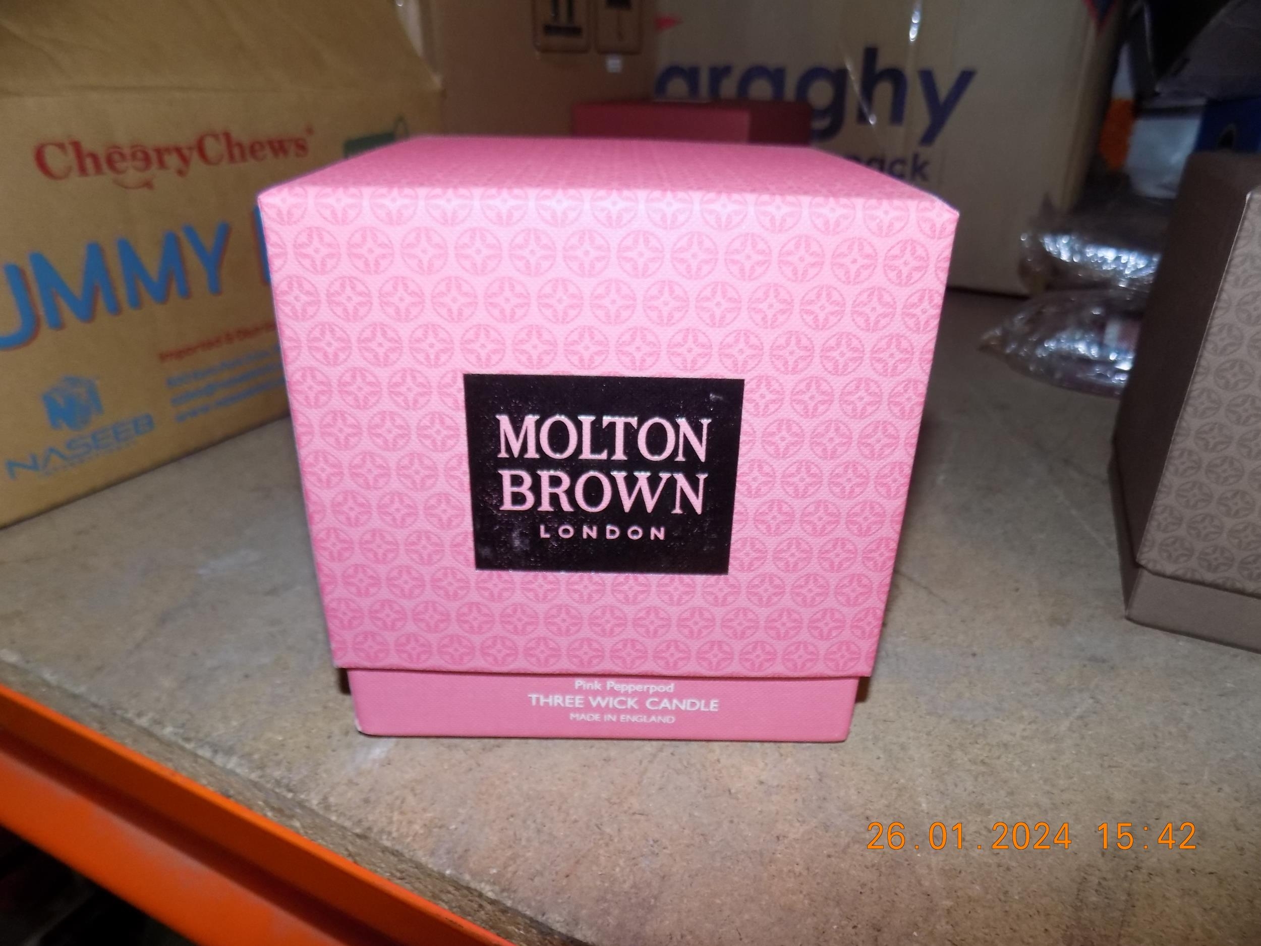 Large Molton Brown Candle Pink Pepperpod