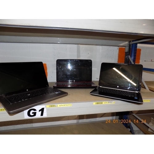 181 - 3 HP Laptops