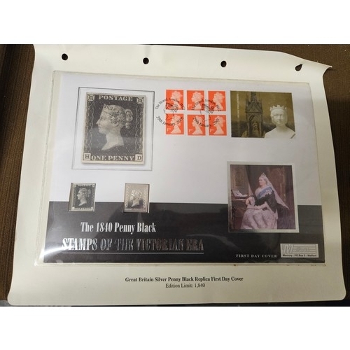 573 - Silver Penny Black Replica First Day Cover. Limited Edition 0101 of 1840