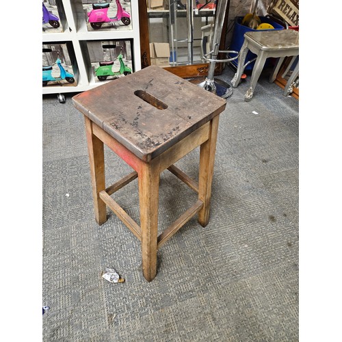 505 - Wooden Lab Stool