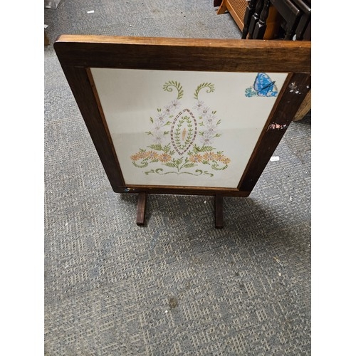 508 - Embroidered Fire Screen