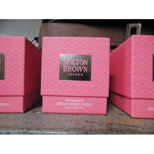 141 - Small Molton Brown Candle Pink Pepperpod