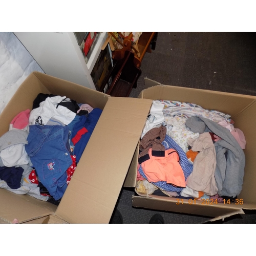 207 - 2 Large Boxes of Children's Clothing