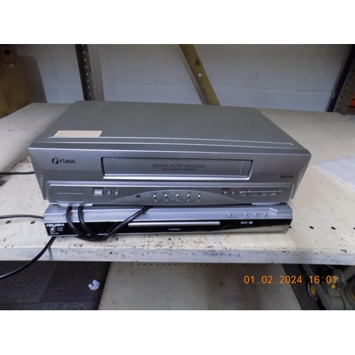 261 - Bush DVD Player and Funai VHS Player