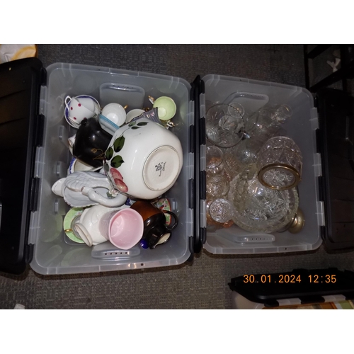 47 - 2 Boxes of Mixed Pottery and Glassware