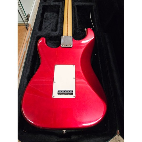 592 - Fender Stratocaster Japan 1986, Metallic Cherry Red/Rosewood.  In full working order