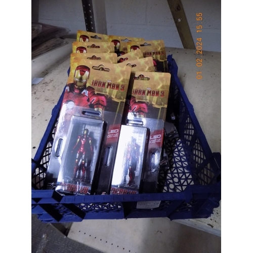 254 - Box of 10 Ironman 3 Figures Mark VII with Hall of Armour