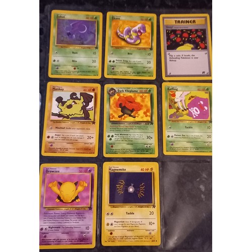 583 - Sleeve of Team Rocket Pokemon Cards Including Dark Vilepiume