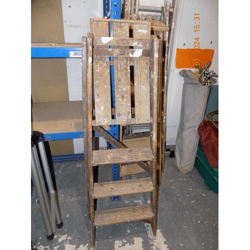 120 - Wooden Step Ladders