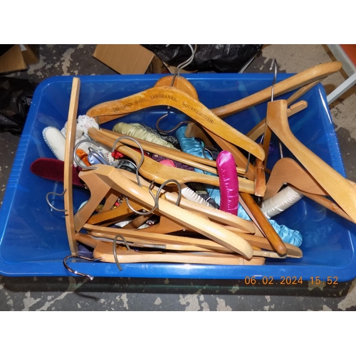 104 - Box of Vintage Hangers