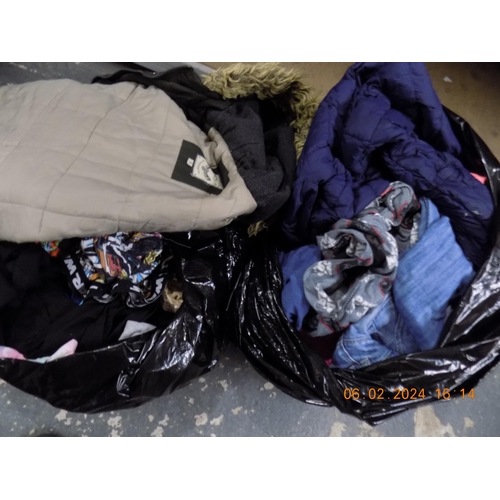 113 - 2 Large bags of Clothing