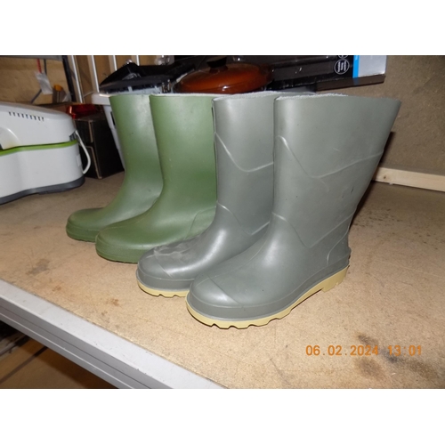 42 - 2 Pairs of Wellingtons Size 40