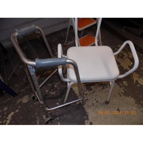 359 - Disability Bath Chair and Walker