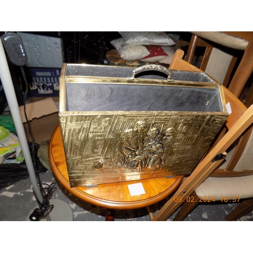 547 - Brass Magazine Rack