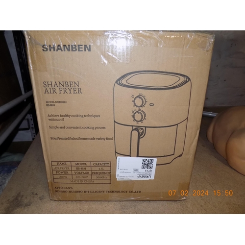 152 - New Boxed Shanbnen 4.5l Air Fryer