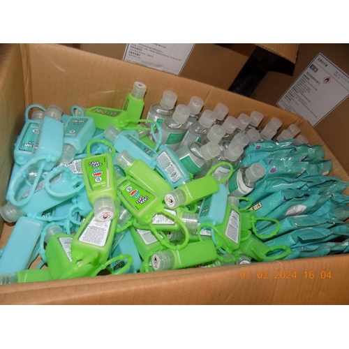 157 - Approximately 100 Antibacterial Hand Gel and Hand Wipes