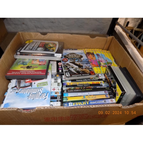 169 - Box of DVD's and PC Games