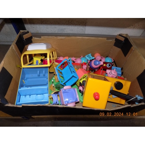 219 - Box of Peppa Pig Toys and Figures