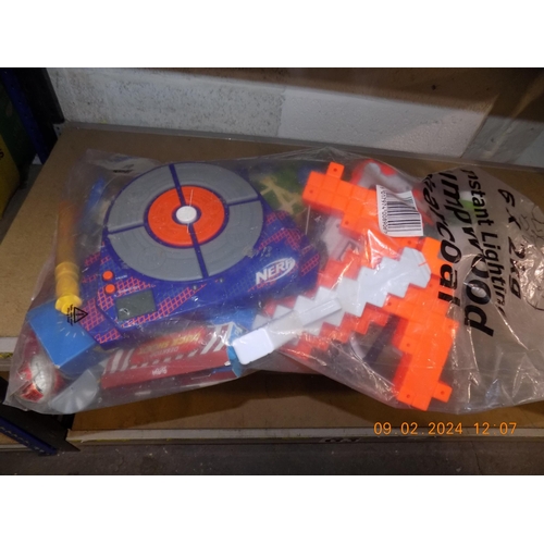 229 - Bag of Garden Toys. Inc Nerf