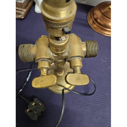 600 - Unusual Brass Lamp