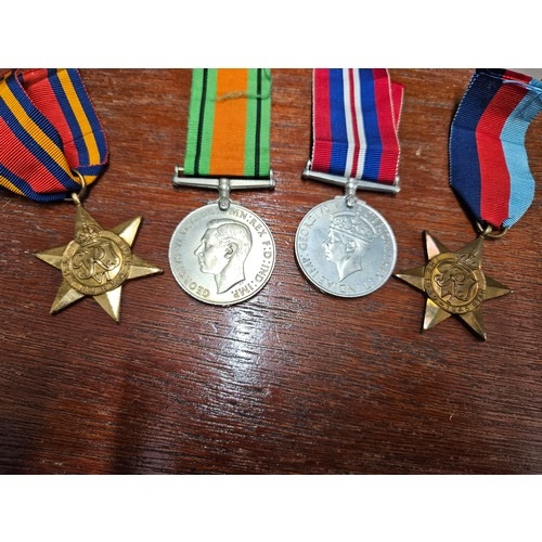 551 - Boxed WW2 Burma Star R.A.F Medal Group