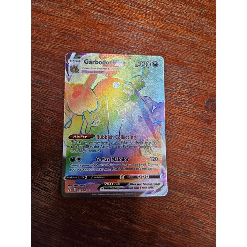 555 - Pokemon Rainbow Garbodei Vimax Secret Rare Card