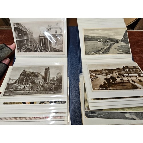 559 - Flip Postcard Album Full of 100+ Vintage early 1900's mainly UK Topographical Postcards with many po... 