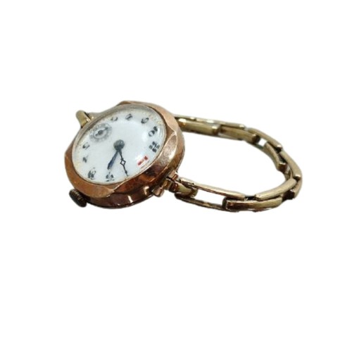 630 - Beautiful 1920s ladies wristwatch, considered as an example of an early Rolex. The bracelet is stamp... 