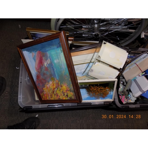 17 - Large Box of Picture Frames