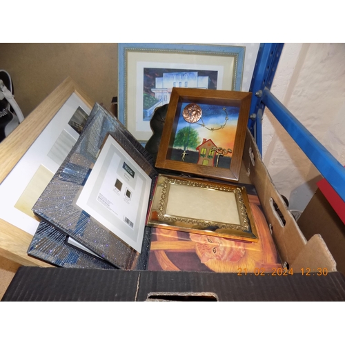 234 - Box of Pictures and Frames