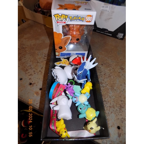 137 - Funko Pop Pokemon Vulpix Figure and Selection of Mixed Pokemon