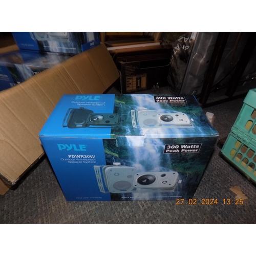 70 - New Boxed Pyle PDWR30W Outdoor Waterproof Speaker System