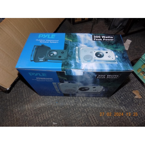 71 - New Boxed Pyle PDWR30W Outdoor Waterproof Speaker System