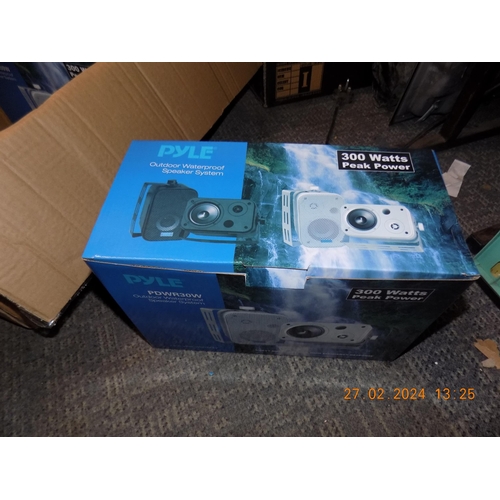 72 - New Boxed Pyle PDWR30W Outdoor Waterproof Speaker System