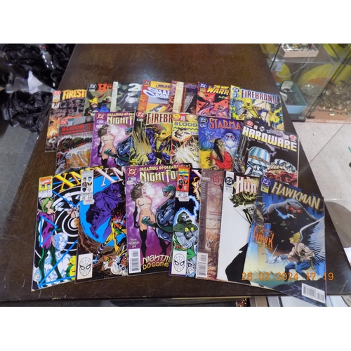 240 - Selection of 20 Original DC Comics from 1900's, with X-Men, Hawkman and many other Cult Collectable ... 