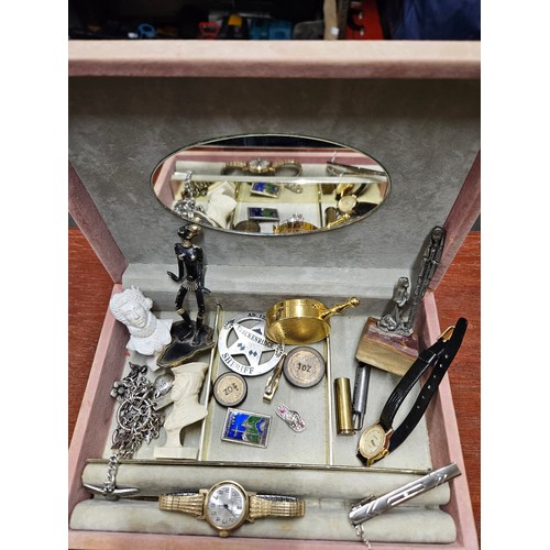 553 - Jewellery Box and Collectables