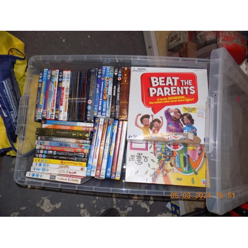 105 - Box of DVD's and Games