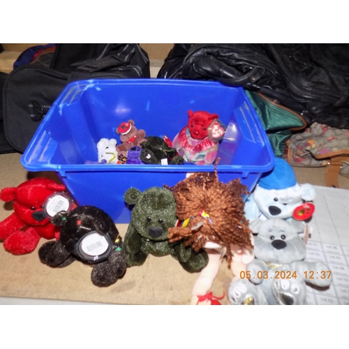 35 - Box of TY and Chubbley Teddies