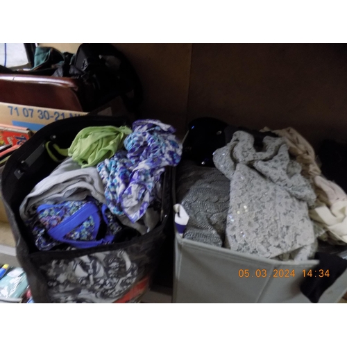 43 - Box and Bag of Clothing