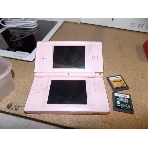 61 - Pink DS and 2 Games