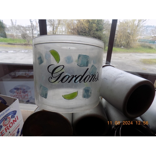 6 - Box of Champagne/ Wine Ice Buckets and a Gordons Gin Ice Bucket