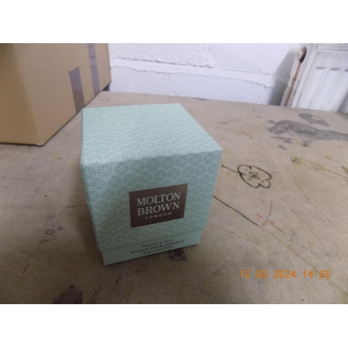 56 - Small Molton Brown Candle Mulberry & Thyme