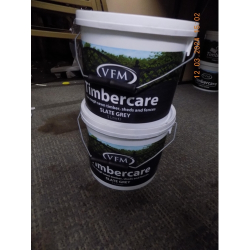 58 - 2 x 5lt Tubs of Timber Care Paint in Slate Grey