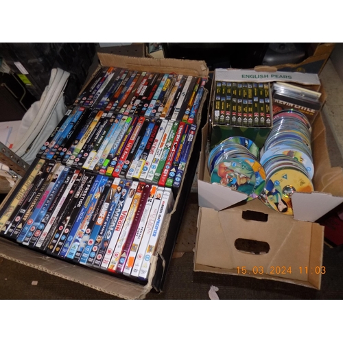 164 - 2 Boxes of DVD's etc