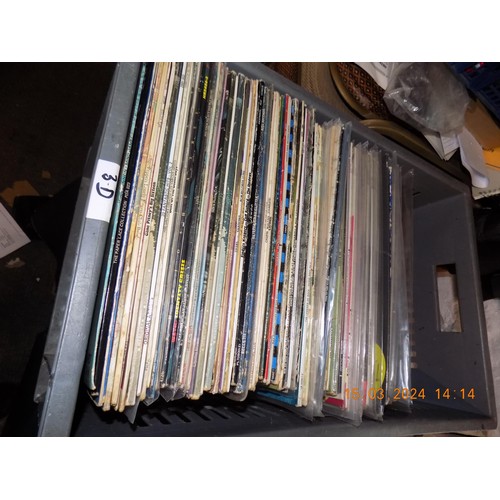 317 - Large Collection of Mixed Vinyl Rock, Punk, Roll and Folk etc. Inc Beatles and John Lennon