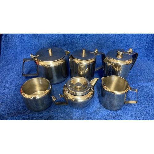 51 - Stainless Steal Tea and Coffee Set